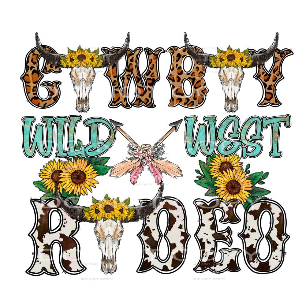 Western Boho #4049 Sublimation transfers - Heat Transfer