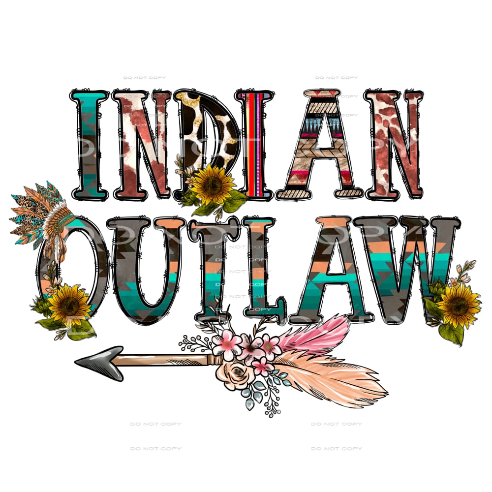 Western Boho #4066 Sublimation transfers - Heat Transfer
