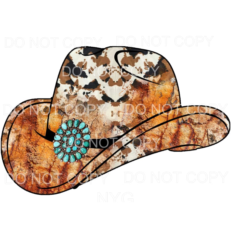 Western Cowboy Hat #3 Sublimation transfers - Heat Transfer