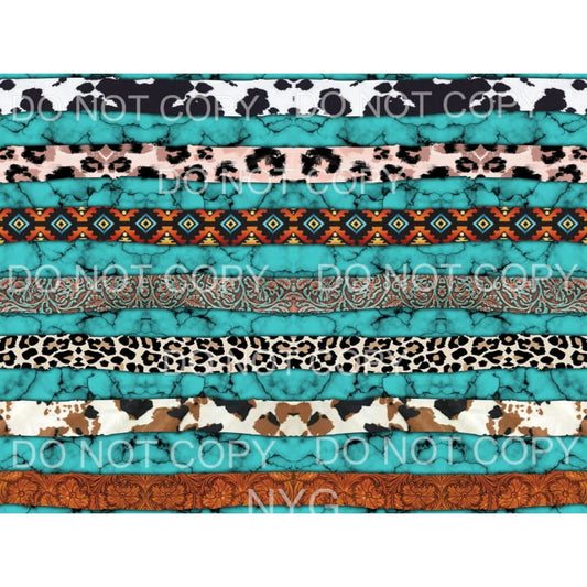 Western Pattern Sheet #1 Sublimation transfers - Heat 