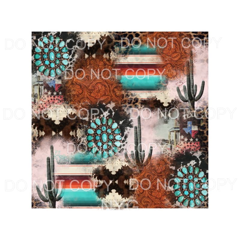 Western Pattern Sheet #2 Sublimation transfers - Heat 