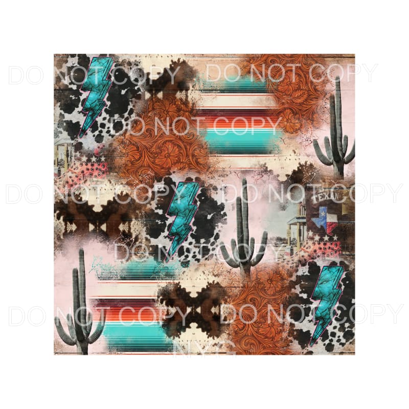 Western Pattern Sheet #3 Sublimation transfers - Heat 