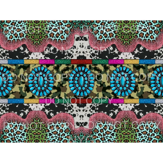 Western Pattern Sheet #3 Sublimation transfers - Heat 