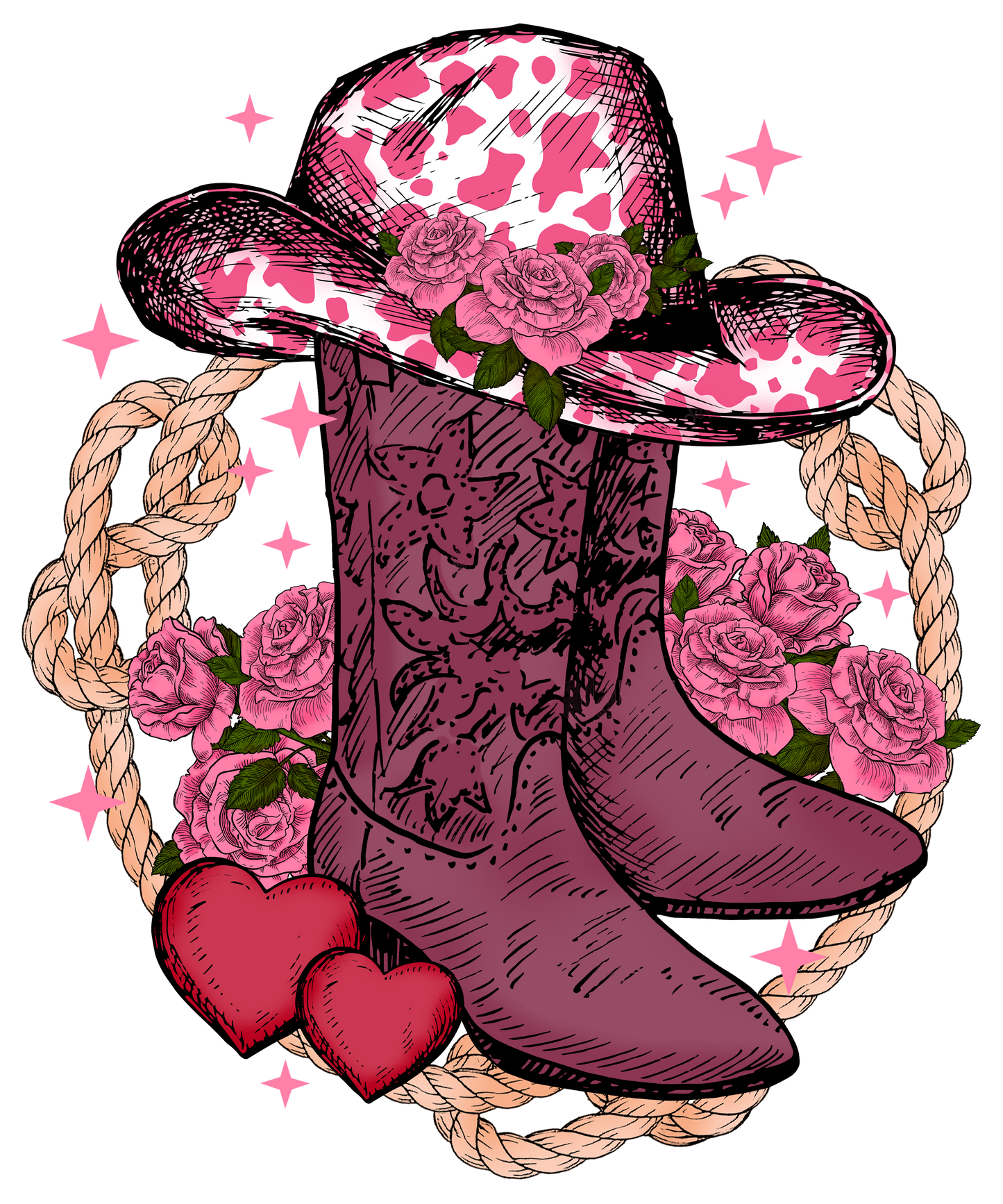 Western Valentine #9029 Sublimation transfers - Heat