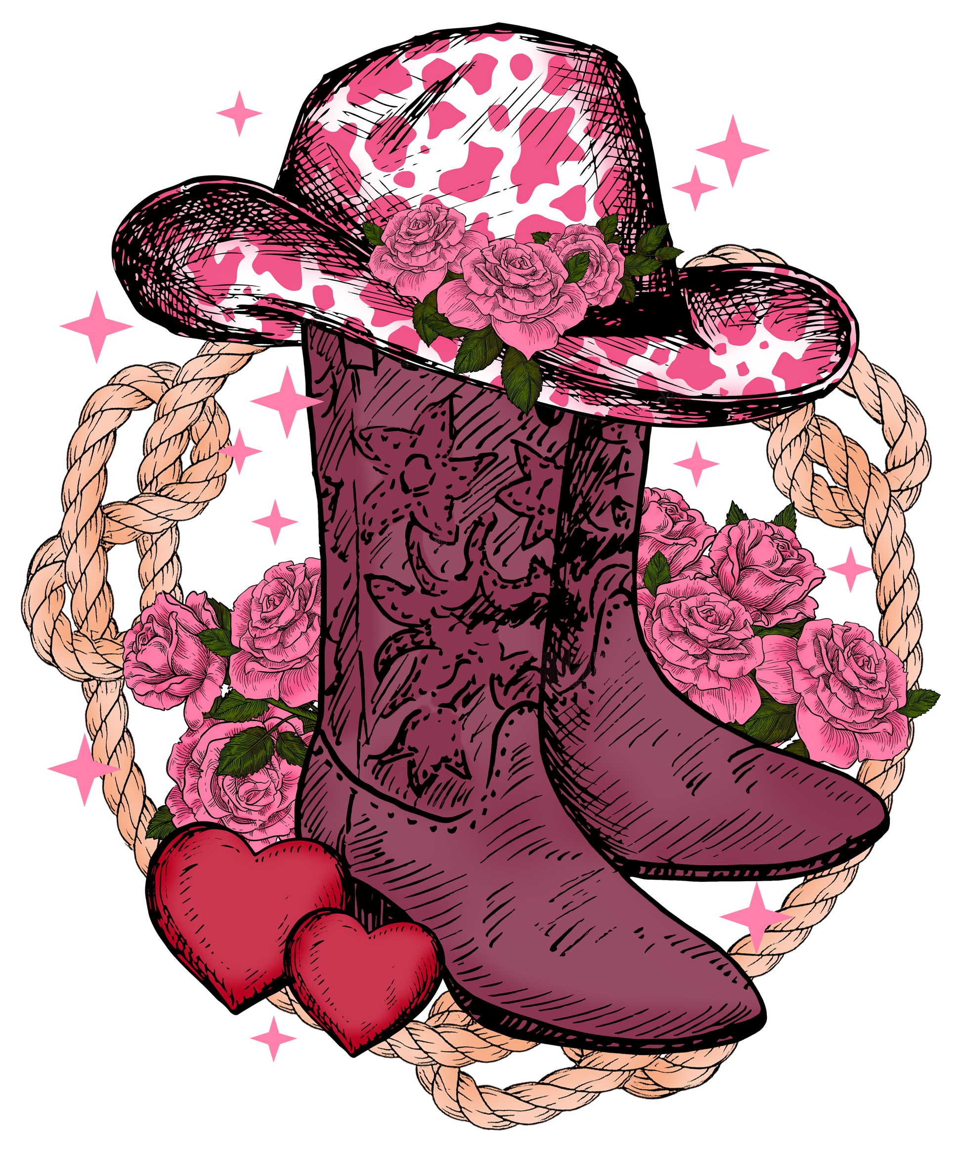 Western Valentine #9029 Sublimation transfers - Heat