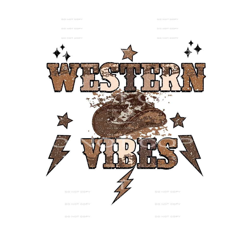 Western Vibes #5171 Sublimation transfers - Heat Transfer