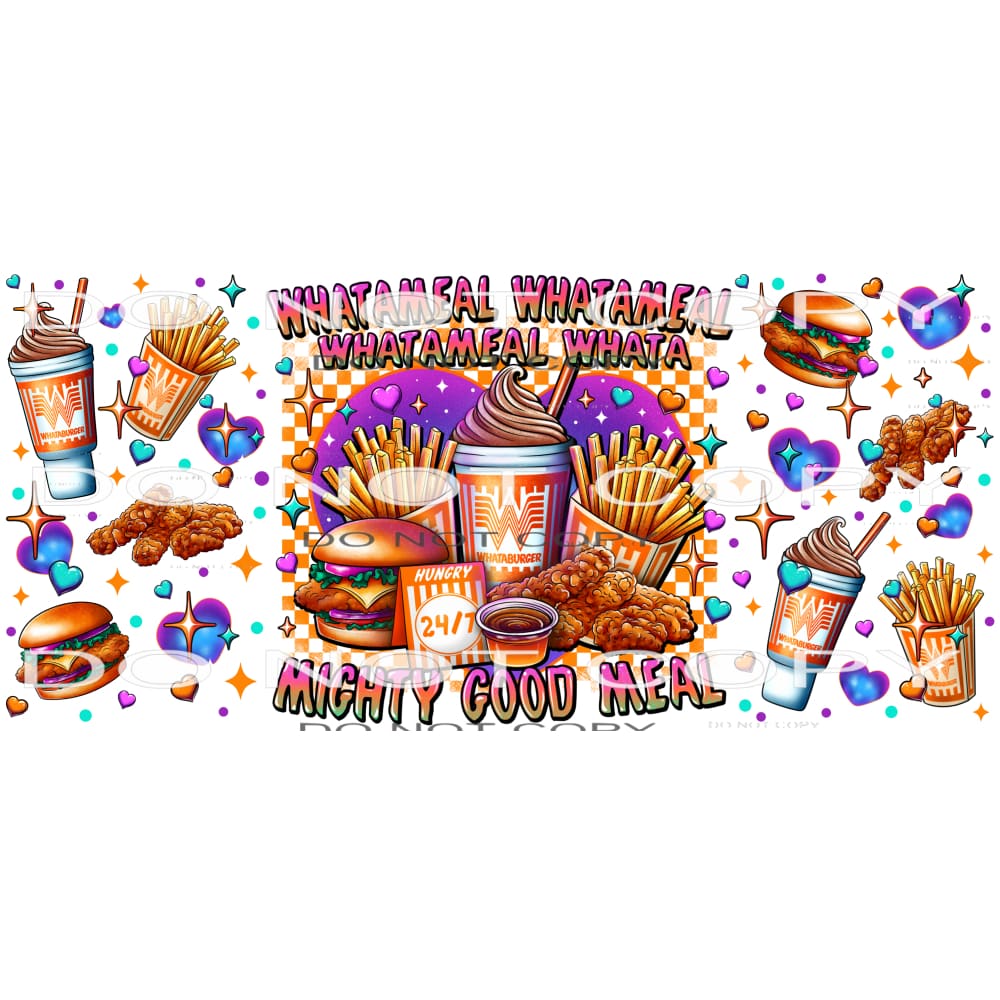 What A Meal #9324 Sublimation transfers - Heat Transfer