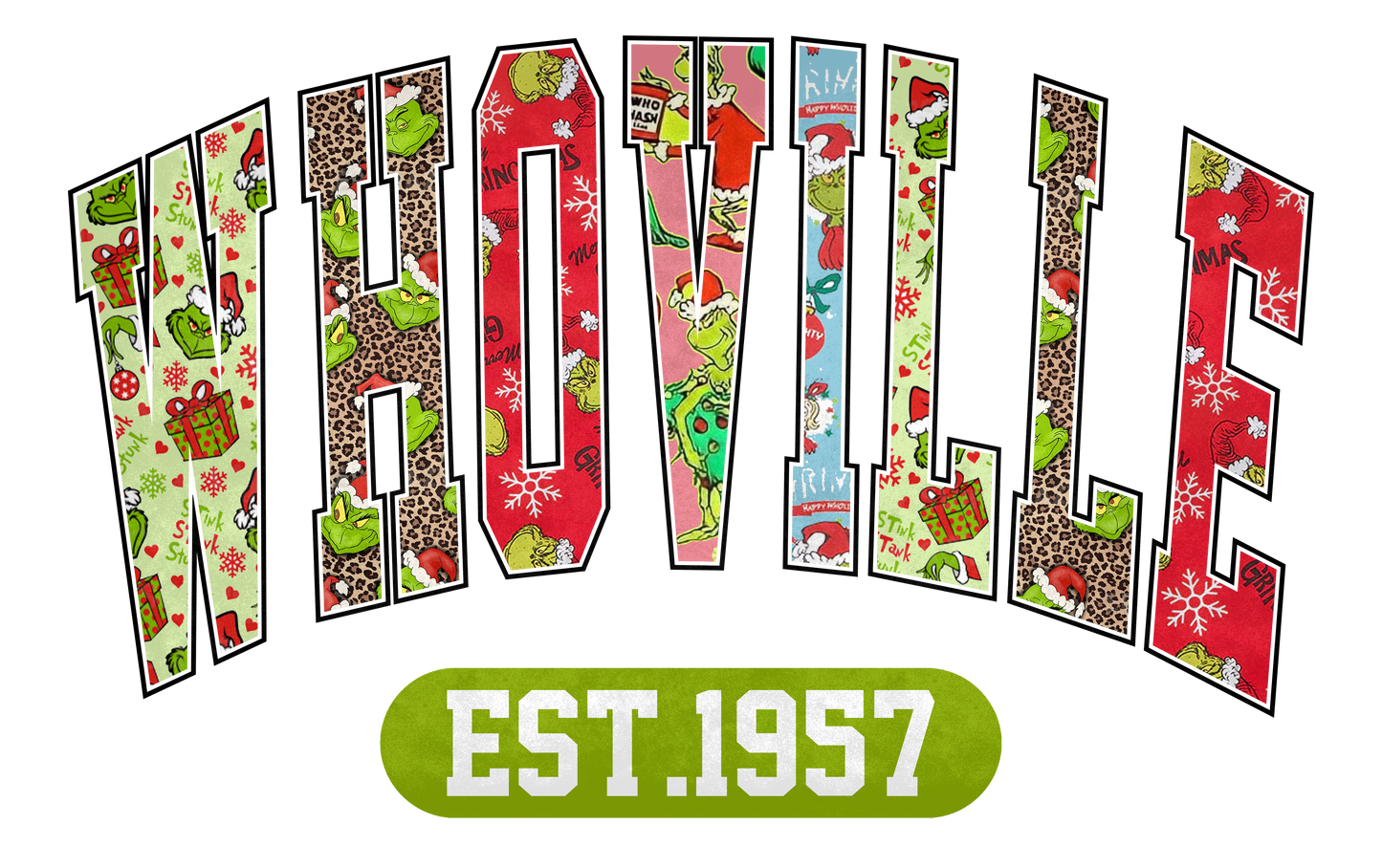 Whoville #7633 Sublimation transfers - Heat Transfer Graphic