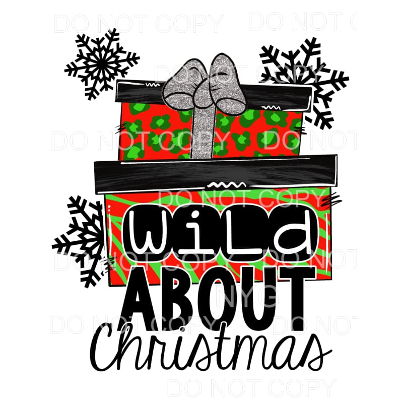 Wild About Christmas Red Green Leopard Stripes Gifts 