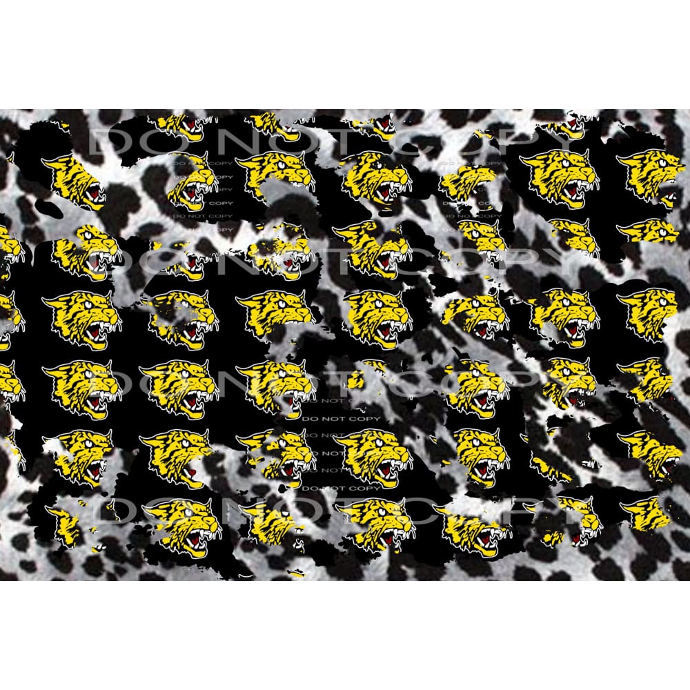 wildcats sheet gold black # 10031 Sublimation transfers - 