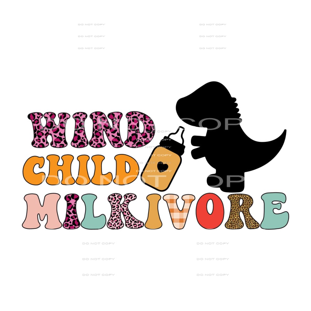 Wind Child Milkivore #5151 Sublimation transfers - Heat