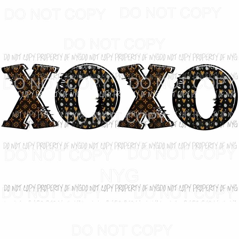 XOXO LV #4 louis vuitton brown Sublimation transfers Heat Transfer