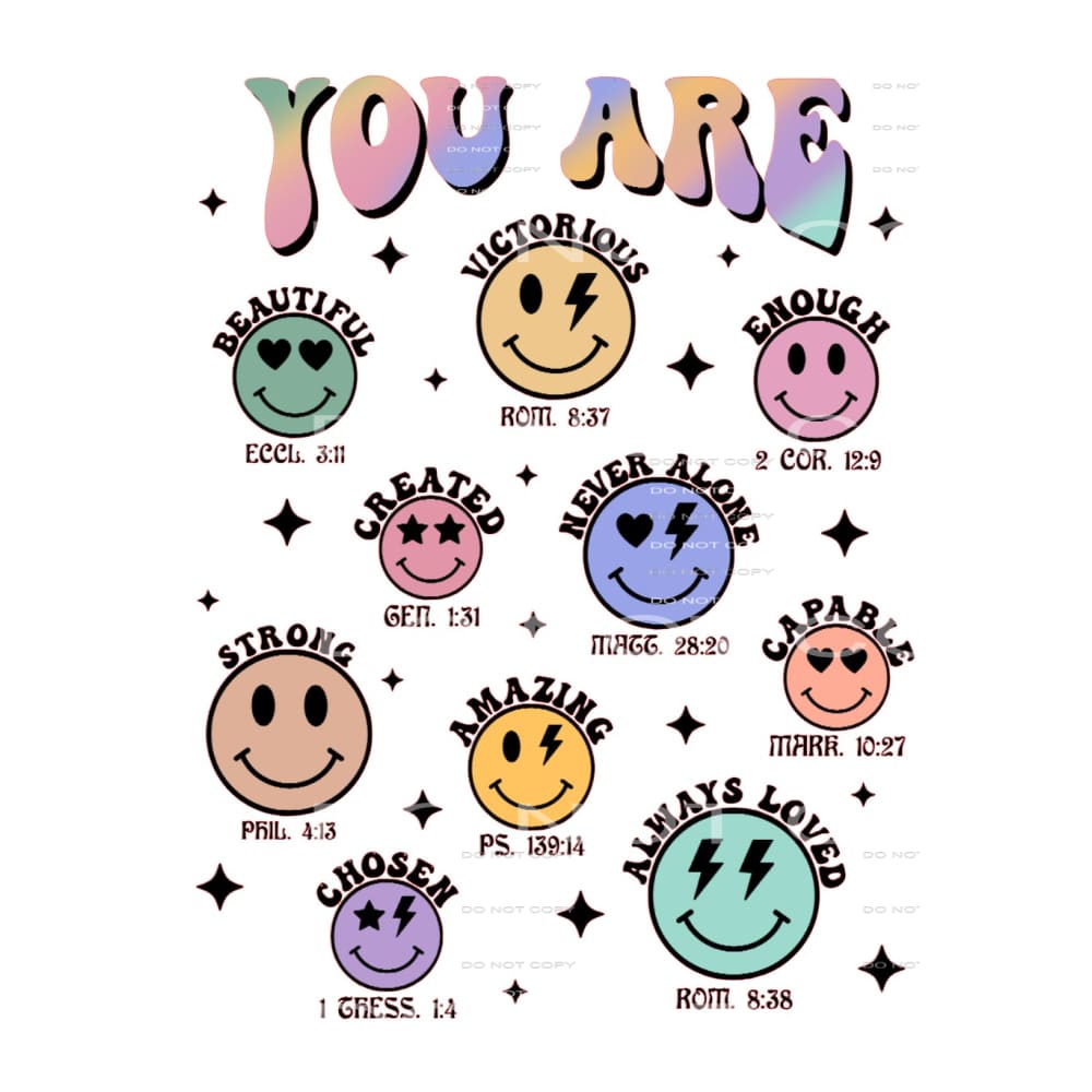 You Are Colorful #4144 Sublimation transfers - Heat Transfer